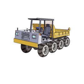 ホイール式不整地運搬車